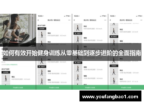 如何有效开始健身训练从零基础到逐步进阶的全面指南